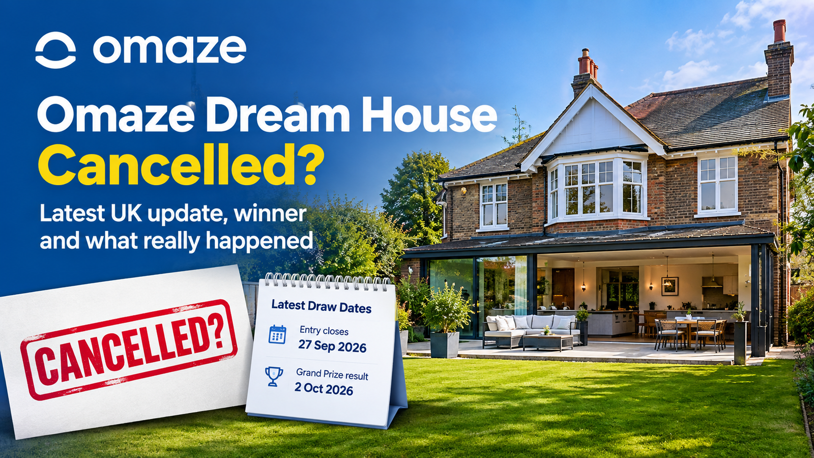 omaze dream house cancelled