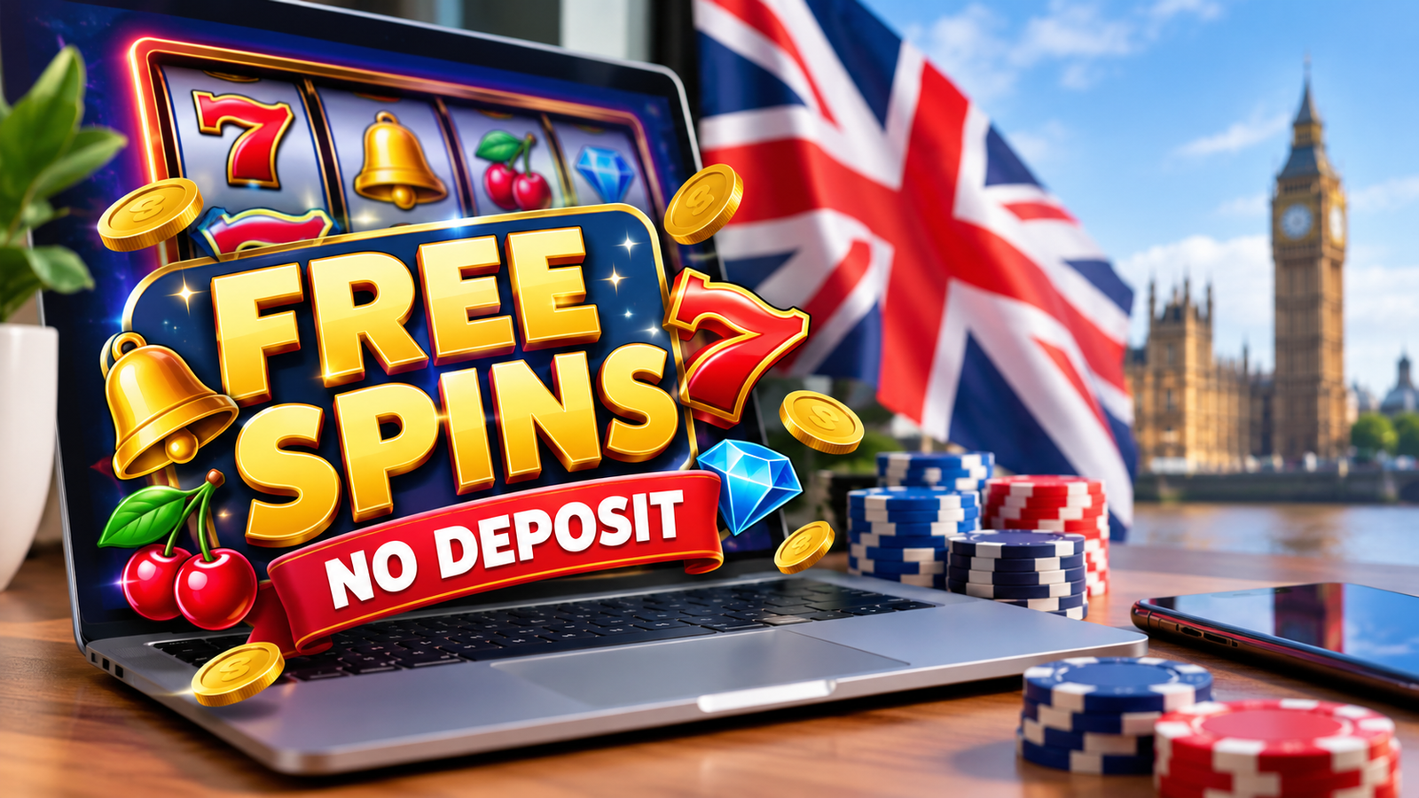 free spins no deposit uk
