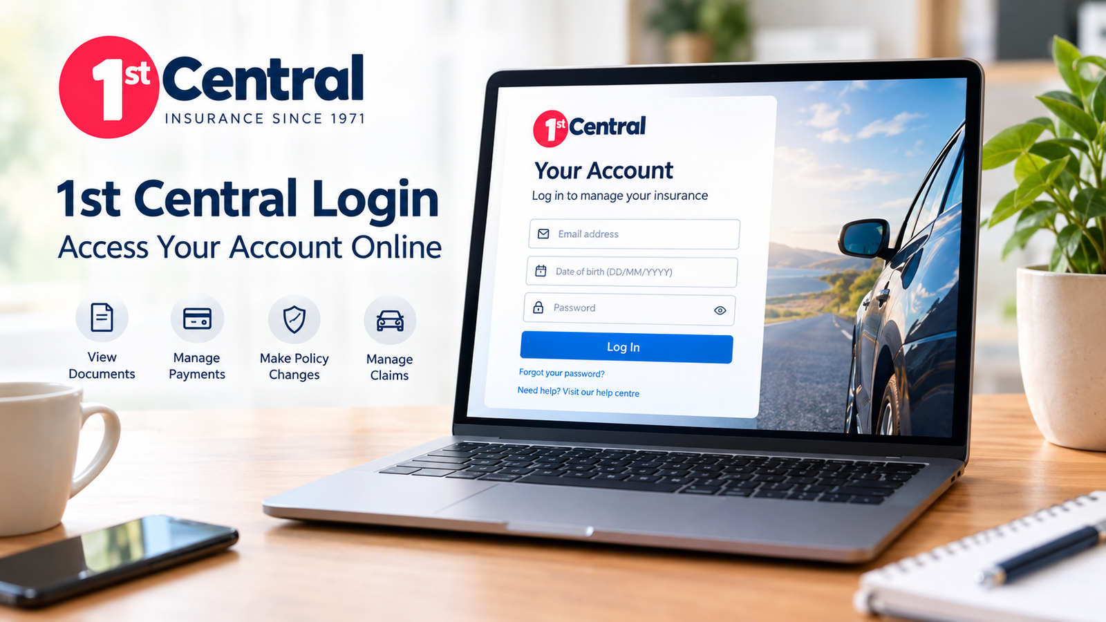 1st central login