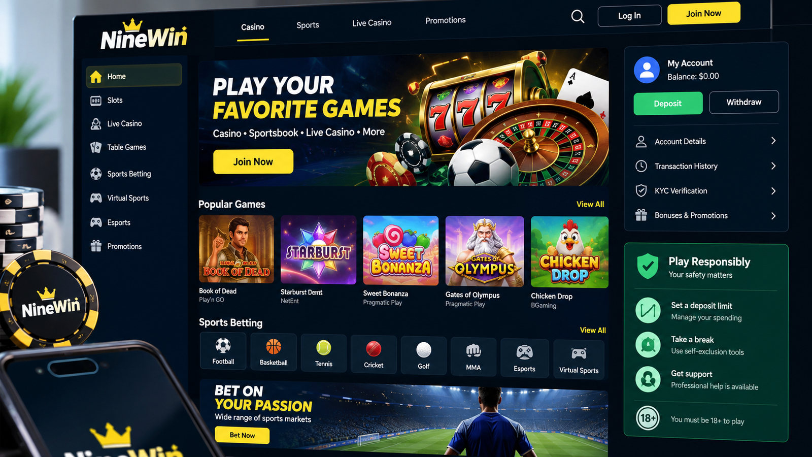 ninewin casino